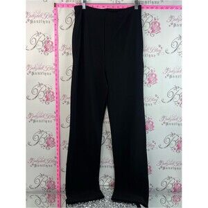 Higher state pants vtg Classic Black Wide-Leg Pants - Women's Stretch Trousers